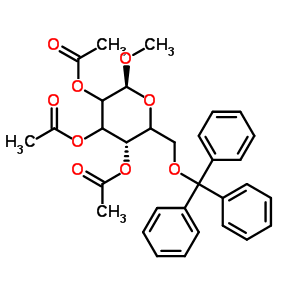 Methyl 6-o-trityl-2,3,4-tri-o-acetyl-alpha-d-galactopyranosideStructure,38982-56-8Structure Methyl 6-o-trityl-2,3,4-tri-o-acetyl-alpha-d-galactopyranoside Structure,38982-56-8Structure