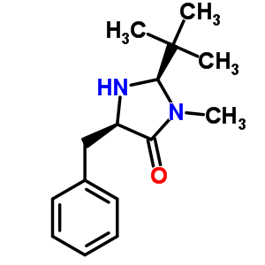 (2R,5r)-(+)-2-tert-butyl-3-methyl-5-benzyl-4-imidazolidinoneStructure,390766-89-9Structure (2R,5r)-(+)-2-tert-butyl-3-methyl-5-benzyl-4-imidazolidinone Structure,390766-89-9Structure