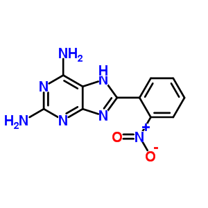 9H-purine-2,6-diamine,8-(2-nitrophenyl)-Structure,39232-32-1Structure 9H-purine-2,6-diamine,8-(2-nitrophenyl)- Structure,39232-32-1Structure