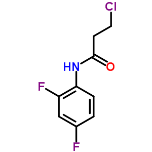 3-Chloro-n-(2,4-difluorophenyl)propanamideStructure,392741-26-3Structure 3-Chloro-n-(2,4-difluorophenyl)propanamide Structure,392741-26-3Structure