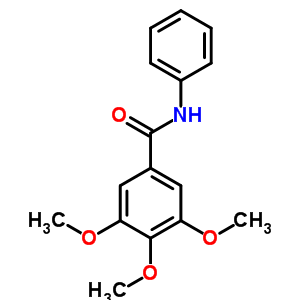 Benzamide,3,4,5-trimethoxy-n-phenyl-Structure,3940-75-8Structure Benzamide,3,4,5-trimethoxy-n-phenyl- Structure,3940-75-8Structure