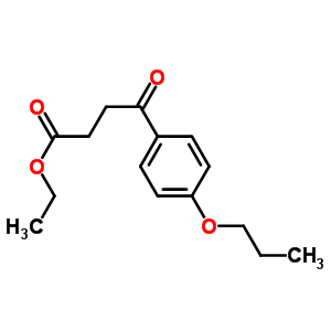 Ethyl 4-oxo-4-(4-n-propoxyphenyl)butyrateStructure,39496-81-6Structure Ethyl 4-oxo-4-(4-n-propoxyphenyl)butyrate Structure,39496-81-6Structure