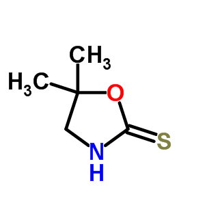 5,5-二甲基-2-噁唑啉硫酮結(jié)構(gòu)式_3980-52-7結(jié)構(gòu)式