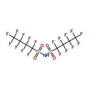Bis(1,1,2,2,3,3,4,4,4-nonafluoro-1-butaneulfonyl)imide Structure,39847-39-7Structure