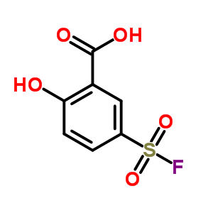 5-氟磺?；?2-羥基-苯甲酸結(jié)構(gòu)式_400-96-4結(jié)構(gòu)式