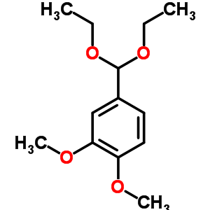 Benzene,4-(diethoxymethyl)-1,2-dimethoxy-Structure,40527-43-3Structure Benzene,4-(diethoxymethyl)-1,2-dimethoxy- Structure,40527-43-3Structure