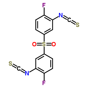1-氟-4-(4-氟-3-異硫代氰?；?苯基)磺?；?2-異硫代氰?；?苯結(jié)構(gòu)式_40939-78-4結(jié)構(gòu)式