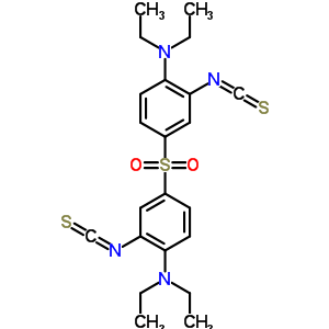 4-(4-二乙基氨基-3-異硫代氰酰基-苯基)磺?；?N,N-二乙基-2-異硫代氰酰基-苯胺結(jié)構(gòu)式_41016-23-3結(jié)構(gòu)式