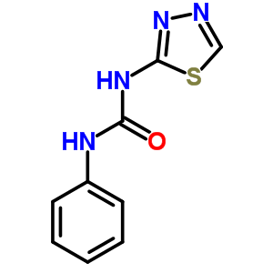 N-苯基-N-1,3,4-噻二唑-2-脲結(jié)構(gòu)式_41118-83-6結(jié)構(gòu)式