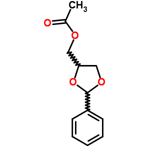 1,3-Dioxolane-4-methanol,2-phenyl-, 4-acetateStructure,4141-34-8Structure 1,3-Dioxolane-4-methanol,2-phenyl-, 4-acetate Structure,4141-34-8Structure