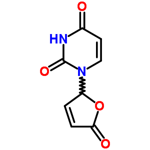 1-(5-氧代-2H-呋喃-2-基)嘧啶-2,4-二酮結構式_41473-41-0結構式