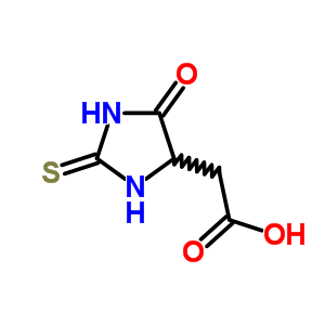 4-Imidazolidineaceticacid, 5-oxo-2-thioxo-Structure,41679-36-1Structure 4-Imidazolidineaceticacid, 5-oxo-2-thioxo- Structure,41679-36-1Structure