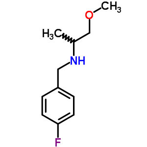 (4-氟-芐基)-(2-甲氧基-1-甲基-乙基)-胺鹽酸鹽結(jié)構(gòu)式_418786-13-7結(jié)構(gòu)式