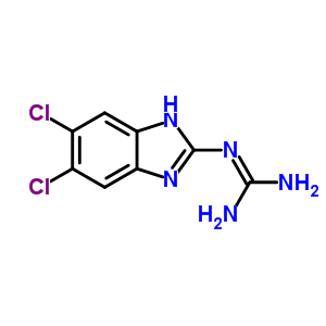 2-(5,6-Dichloro-1h-benzoimidazol-2-yl)guanidineStructure,41926-90-3Structure 2-(5,6-Dichloro-1h-benzoimidazol-2-yl)guanidine Structure,41926-90-3Structure