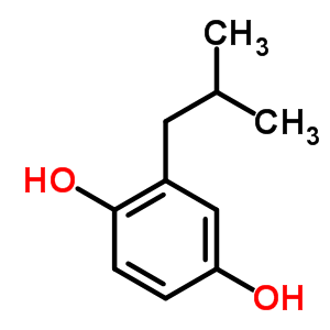 1,4-Benzenediol,2-(2-methylpropyl)-Structure,4197-78-8Structure 1,4-Benzenediol,2-(2-methylpropyl)- Structure,4197-78-8Structure