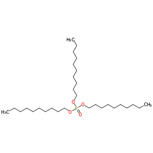 Phosphoric acid trisdecyl esterStructure,4200-55-9Structure Phosphoric acid trisdecyl ester Structure,4200-55-9Structure