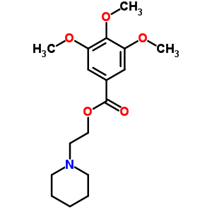 2-(1-Piperidyl)ethyl 3,4,5-trimethoxybenzoateStructure,42013-41-2Structure 2-(1-Piperidyl)ethyl 3,4,5-trimethoxybenzoate Structure,42013-41-2Structure