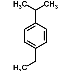 1-乙基-4-異丙基苯結(jié)構(gòu)式_4218-48-8結(jié)構(gòu)式
