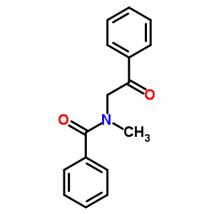 Benzamide,n-methyl-n-(2-oxo-2-phenylethyl)-Structure,42205-87-8Structure Benzamide,n-methyl-n-(2-oxo-2-phenylethyl)- Structure,42205-87-8Structure