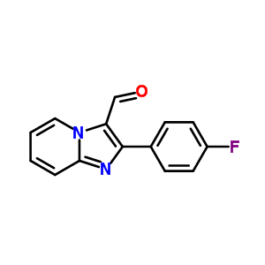 2-(4-氟苯基)-咪唑并[1,2-a]吡啶-3-甲醛結構式_425658-37-3結構式