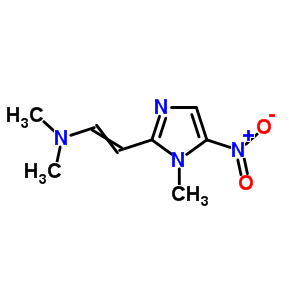 N,n-dimethyl-2-(1-methyl-5-nitro-imidazol-2-yl)ethenamineStructure,43056-31-1Structure N,n-dimethyl-2-(1-methyl-5-nitro-imidazol-2-yl)ethenamine Structure,43056-31-1Structure