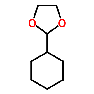 1,3-Dioxolane, 2-cyclohexyl-Structure,4362-48-5Structure 1,3-Dioxolane, 2-cyclohexyl- Structure,4362-48-5Structure