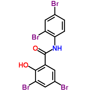 Benzamide,3,5-dibromo-n-(2,4-dibromophenyl)-2-hydroxy-Structure,4372-73-0Structure Benzamide,3,5-dibromo-n-(2,4-dibromophenyl)-2-hydroxy- Structure,4372-73-0Structure