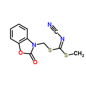 Cyano-carbonimidodithioic acid methyl (2-oxo-3(2h)-benzoxazolyl)methyl esterStructure,444791-13-3Structure Cyano-carbonimidodithioic acid methyl (2-oxo-3(2h)-benzoxazolyl)methyl ester Structure,444791-13-3Structure