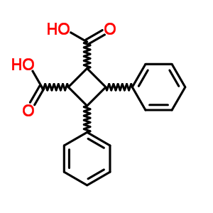 1,2-Cyclobutanedicarboxylic acid,3,4-diphenyl-Structure,4482-52-4Structure 1,2-Cyclobutanedicarboxylic acid,3,4-diphenyl- Structure,4482-52-4Structure