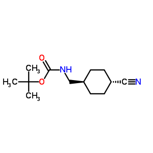 Trans-(4-cyano-cyclohexylmethyl)-carbamic acid tert-butyl esterStructure,473923-79-4Structure Trans-(4-cyano-cyclohexylmethyl)-carbamic acid tert-butyl ester Structure,473923-79-4Structure