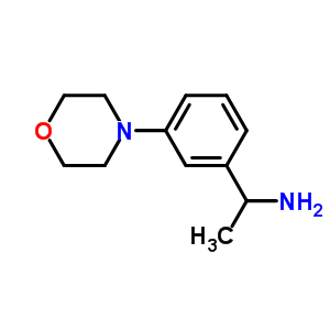 1-(3-嗎啉-4-苯基)-乙胺結(jié)構(gòu)式_477312-45-1結(jié)構(gòu)式