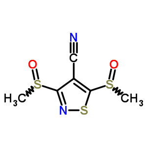3,5-Bis(methylsulfinyl)thiazole-4-carbonitrileStructure,4886-20-8Structure 3,5-Bis(methylsulfinyl)thiazole-4-carbonitrile Structure,4886-20-8Structure