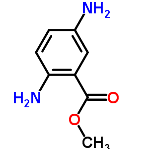 2,5-二氨基苯甲酸甲酯結(jié)構(gòu)式_49592-84-9結(jié)構(gòu)式