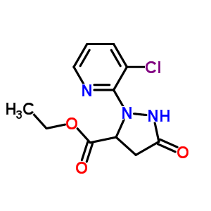 Ethyl 2-(3-chloro-2-pyridinyl)-5-oxo-3-pyrazolidinecarboxylateStructure,500011-88-1Structure Ethyl 2-(3-chloro-2-pyridinyl)-5-oxo-3-pyrazolidinecarboxylate Structure,500011-88-1Structure