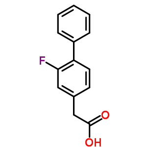 2-氟聯(lián)苯-4-乙酸結(jié)構(gòu)式_5001-96-7結(jié)構(gòu)式