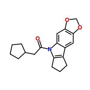 5,6,7,8-四氫-5-(環(huán)戊基乙?；?環(huán)戊并[b]-1,3-二氧代[4,5-f]吲哚結(jié)構(gòu)式_50332-18-8結(jié)構(gòu)式