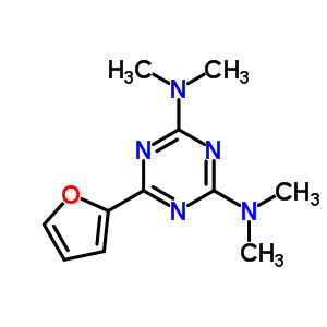 6-(2-呋喃)-n,n,N,N-四甲基-1,3,5-三嗪-2,4-二胺結(jié)構(gòu)式_50372-47-9結(jié)構(gòu)式