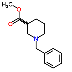 1-芐基-哌啶-3-羧酸甲酯結(jié)構(gòu)式_50585-91-6結(jié)構(gòu)式