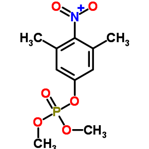 Phosphoric acid 3,5-dimethyl-4-nitrophenyldimethyl esterStructure,50590-06-2Structure Phosphoric acid 3,5-dimethyl-4-nitrophenyldimethyl ester Structure,50590-06-2Structure