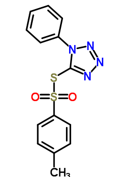 5-(4-Methylphenyl)sulfonylsulfanyl-1-phenyl-tetrazoleStructure,50623-01-3Structure 5-(4-Methylphenyl)sulfonylsulfanyl-1-phenyl-tetrazole Structure,50623-01-3Structure