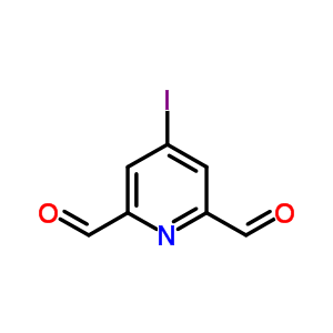 4-碘-2,6-吡啶二羧醛結(jié)構(gòu)式_506423-88-7結(jié)構(gòu)式