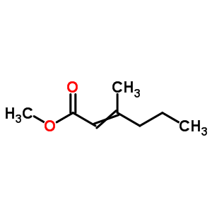 3-Methyl-2-hexenoic acid methyl esterStructure,50652-80-7Structure 3-Methyl-2-hexenoic acid methyl ester Structure,50652-80-7Structure