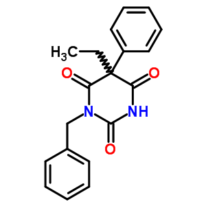 2,4,6(1H,3h,5h)-pyrimidinetrione, 5-ethyl-5-phenyl-1-(phenylmethyl)-Structure,50884-83-8Structure 2,4,6(1H,3h,5h)-pyrimidinetrione, 5-ethyl-5-phenyl-1-(phenylmethyl)- Structure,50884-83-8Structure