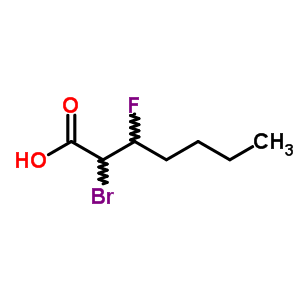 Heptanoic acid,2-bromo-3-fluoro-Structure,50884-99-6Structure Heptanoic acid,2-bromo-3-fluoro- Structure,50884-99-6Structure