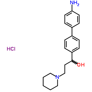 Alpha-(4’-amino-4-biphenylyl)-1-piperidinepropanol hydrochlorideStructure,50910-32-2Structure Alpha-(4’-amino-4-biphenylyl)-1-piperidinepropanol hydrochloride Structure,50910-32-2Structure
