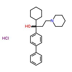 Alpha-(4-biphenyl)-alpha-cyclohexyl-1-piperidinepropanol hydrochlorideStructure,50910-34-4Structure Alpha-(4-biphenyl)-alpha-cyclohexyl-1-piperidinepropanol hydrochloride Structure,50910-34-4Structure