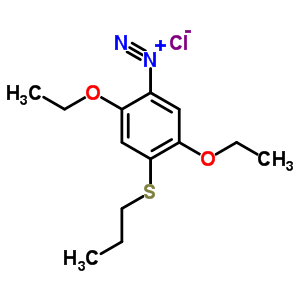 2,5-Diethoxy-4-(propylthio)benzenediazonium chlorideStructure,50978-50-2Structure 2,5-Diethoxy-4-(propylthio)benzenediazonium chloride Structure,50978-50-2Structure