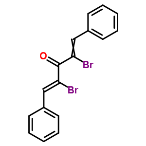 (1Z)-2,4-二溴-1,5-二苯基-1,4-戊二烯-3-酮結構式_51110-61-3結構式