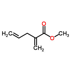 2-亞甲基-4-戊烯酸甲酯結(jié)構(gòu)式_51122-89-5結(jié)構(gòu)式