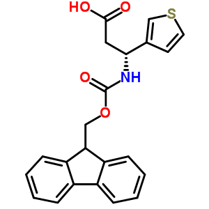 Fmoc-(r)-3-氨基-3-(3-噻吩)-丙酸結構式_511272-46-1結構式